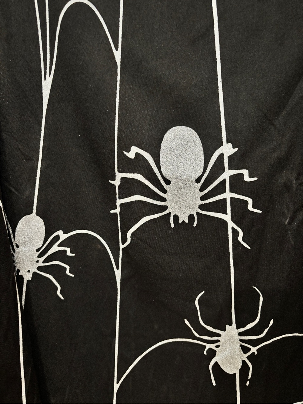 Black Spider Web Costume Top/Cape Halloween - Picture 2 of 5